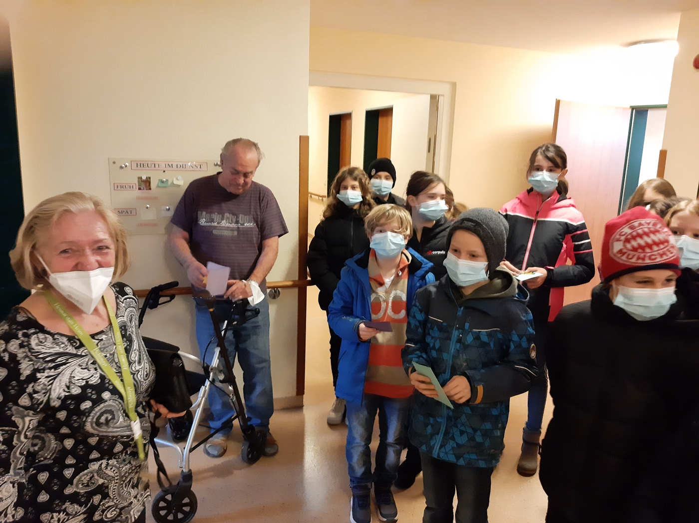 Weihnachtskarten für das Seniorenheim