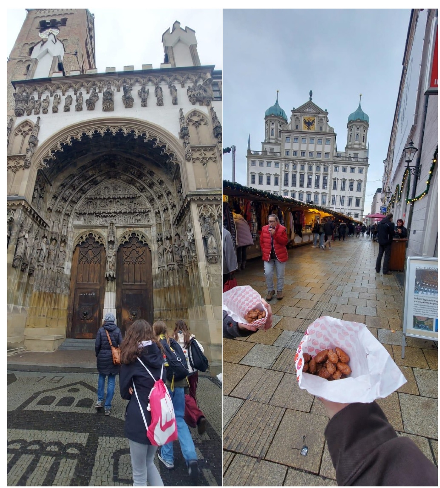 Marienportal und Christkindlmarkt