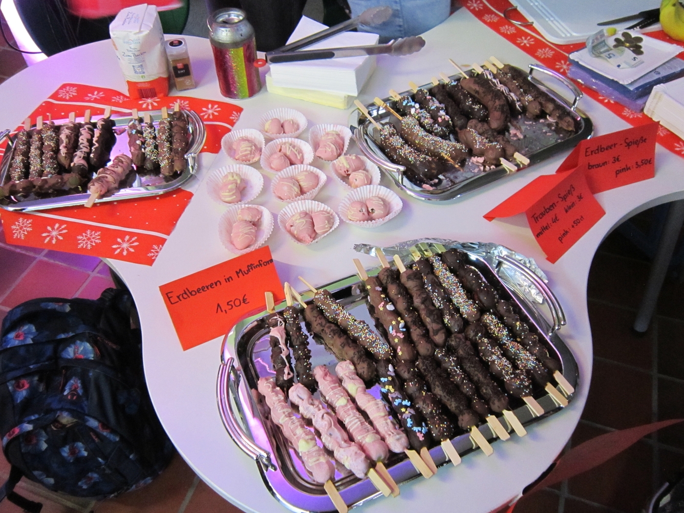 Schokofrüchte-Stand