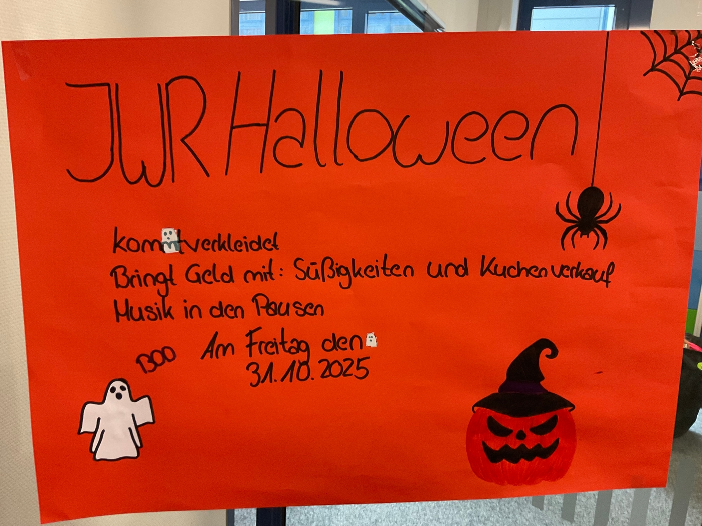 Halloween-Party der SMV - Einladungsplakat